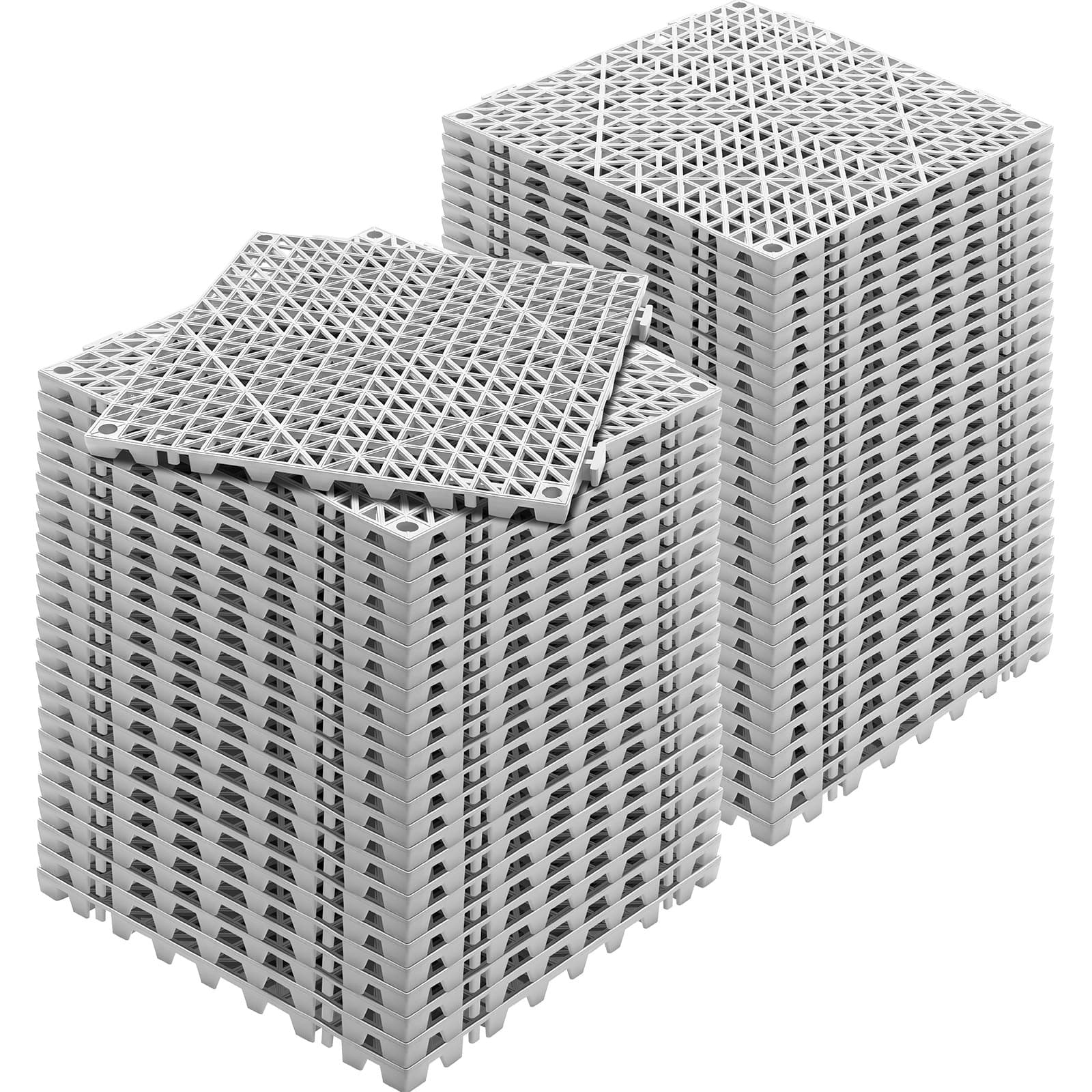Свързващи PVC дренажни плочки 30 × 30 см, 55 пакета