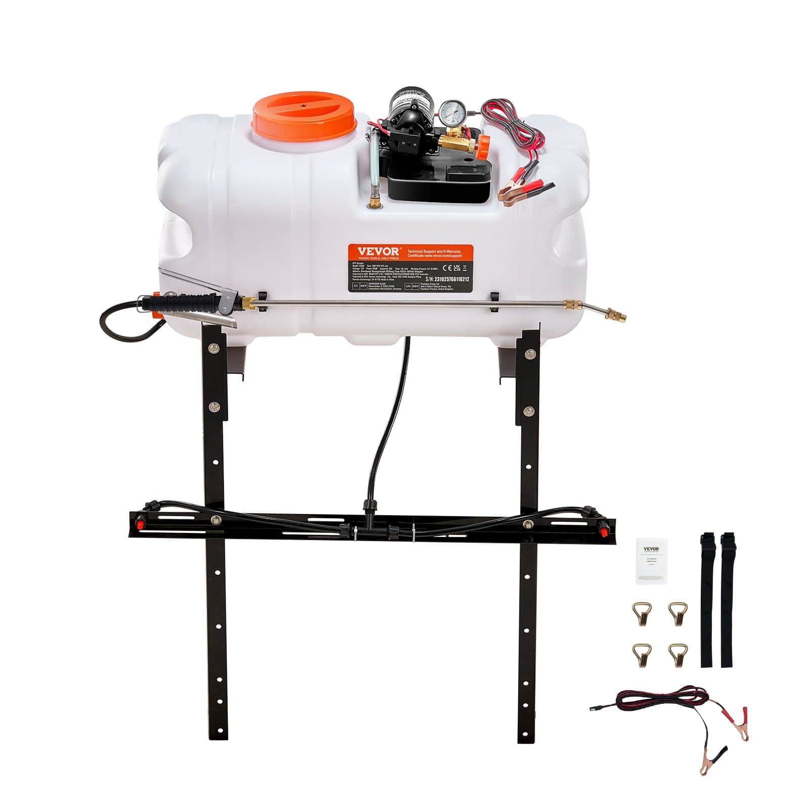 Пръскачка ATV 60л. Точкова пръскачка ATV/UTV със стрела на дюза 1.9 GPM