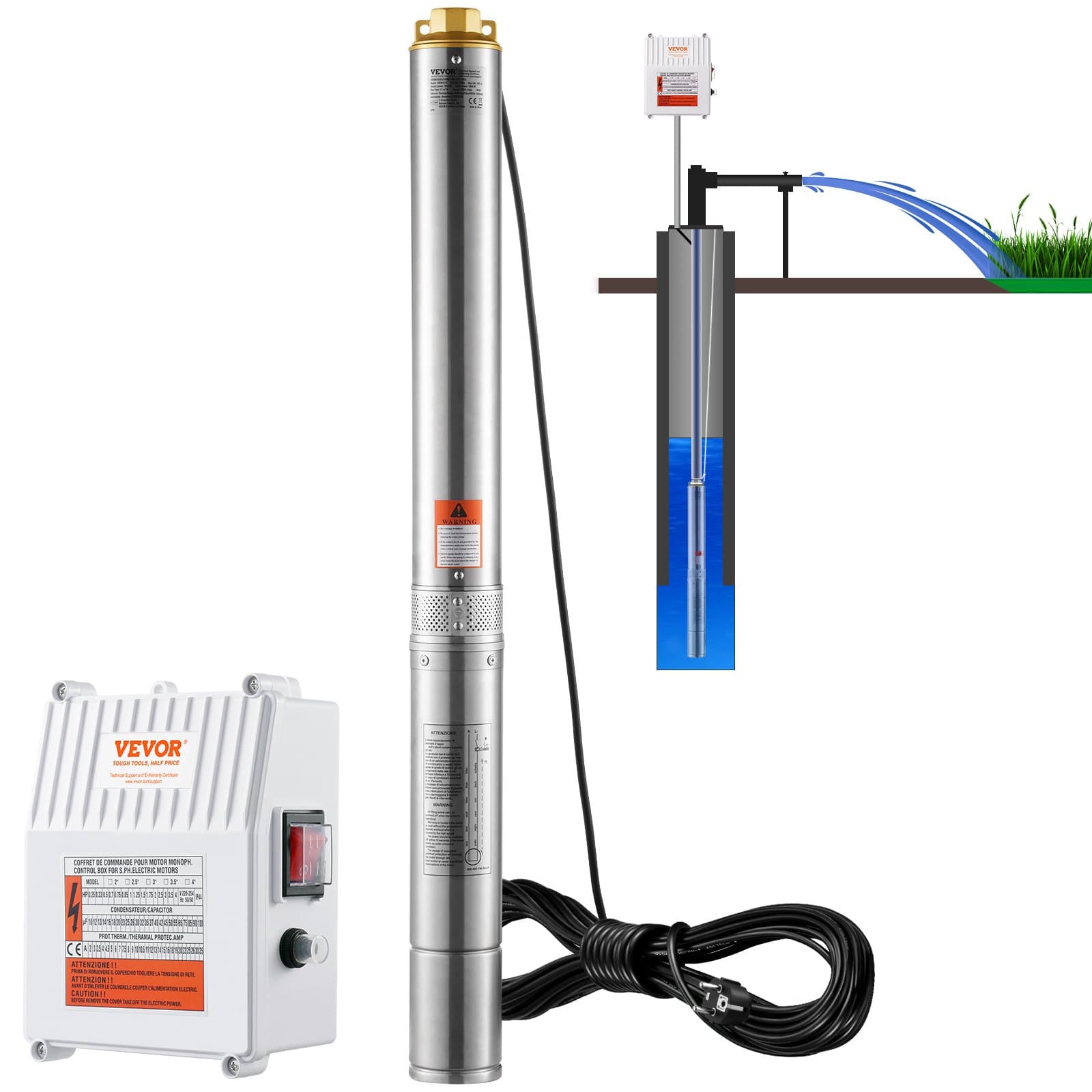 Потопяема кладенчова помпа 1500 W