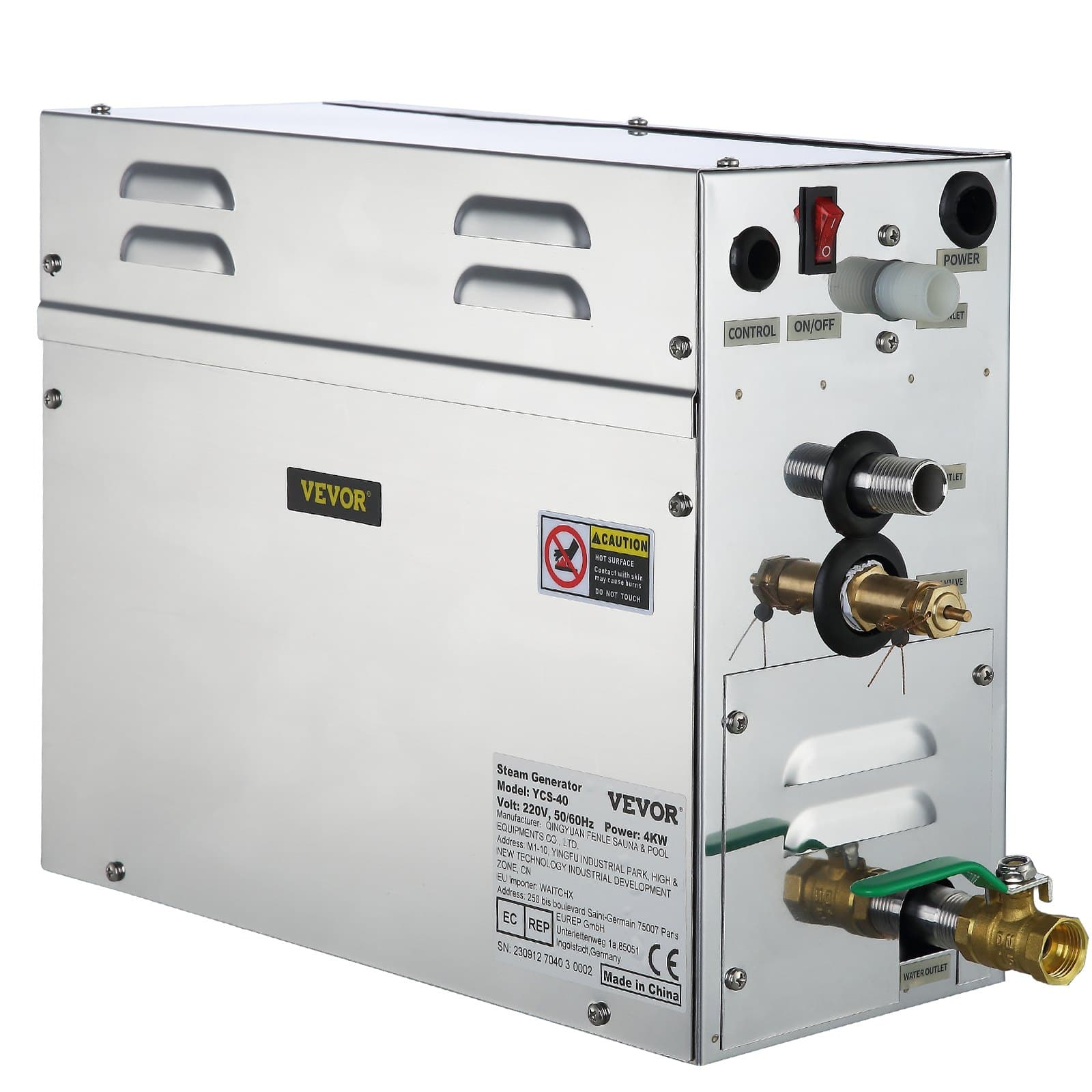 Генератор за пара, заявени 4 kW