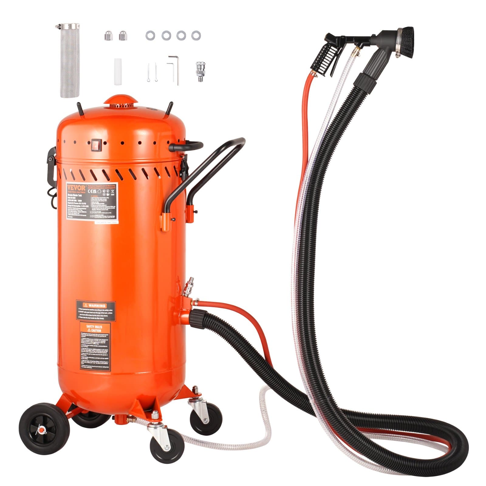 Вакуумна пясъкоструйка 106л. Безпрахова пясъкоструйка с 1200 W вакуумна система