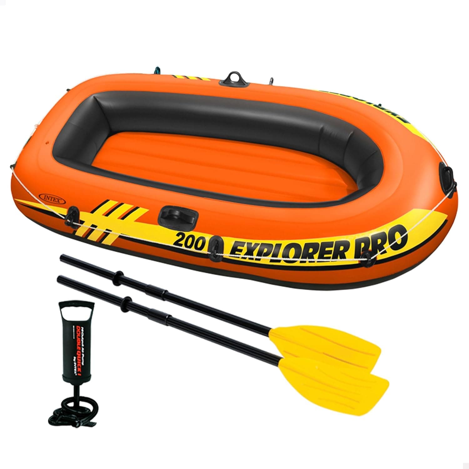 Двуместна надуваема лодка Explorer Pro 200 с гребла и помпа