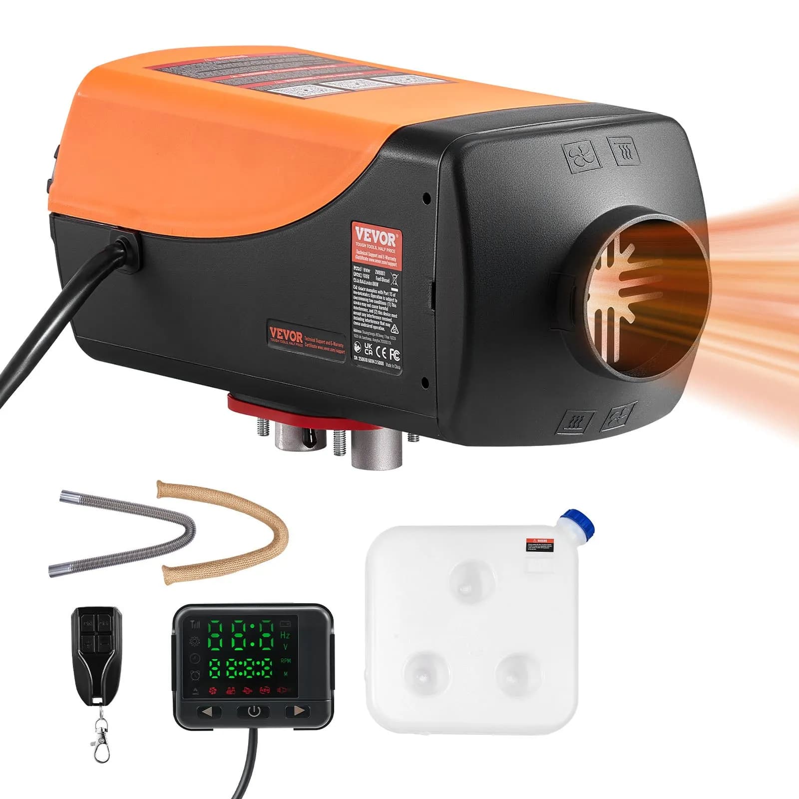 Дизелов въздушен отоплител 8 kW с резервоар 10 л