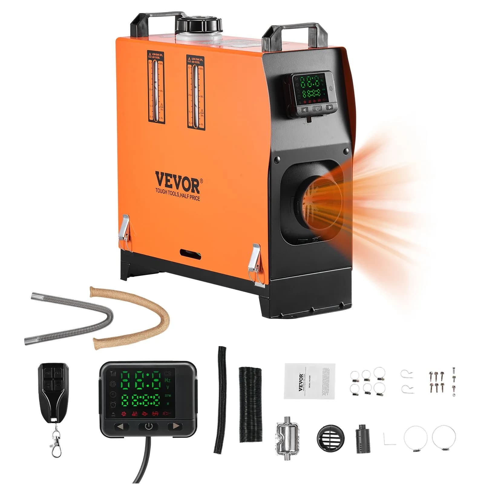 Преносим дизелов отоплител 8 kW 12 V/24 V с резервоар 5 л