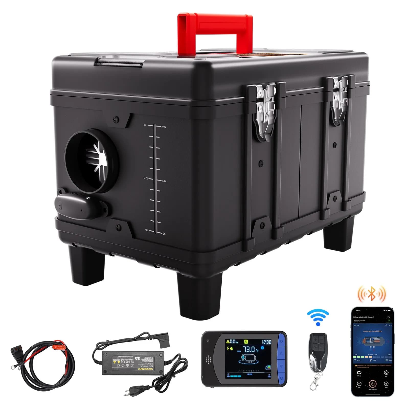 8KW дизелов отоплител 12V/24V с Bluetooth и CO аларма