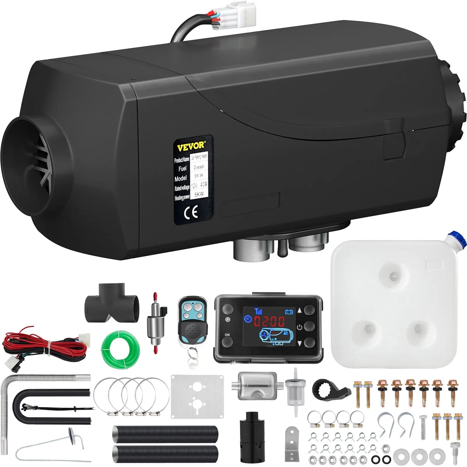 Дизелов въздушен отоплител 5 kW, 12 V, с резервоар 10 л