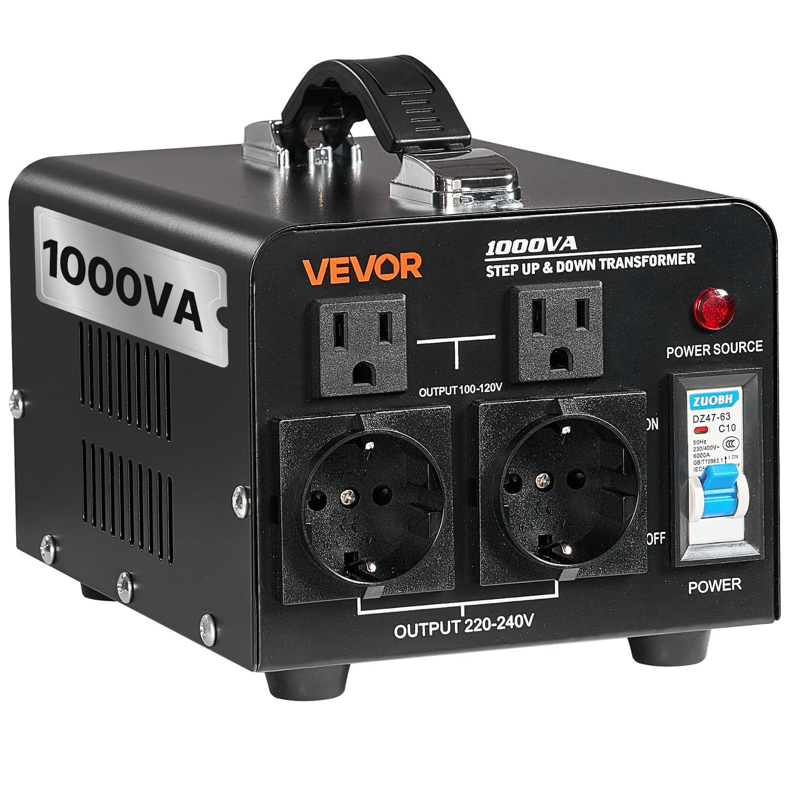 Двупосочен трансформатор 110/220 V, 1000 VA