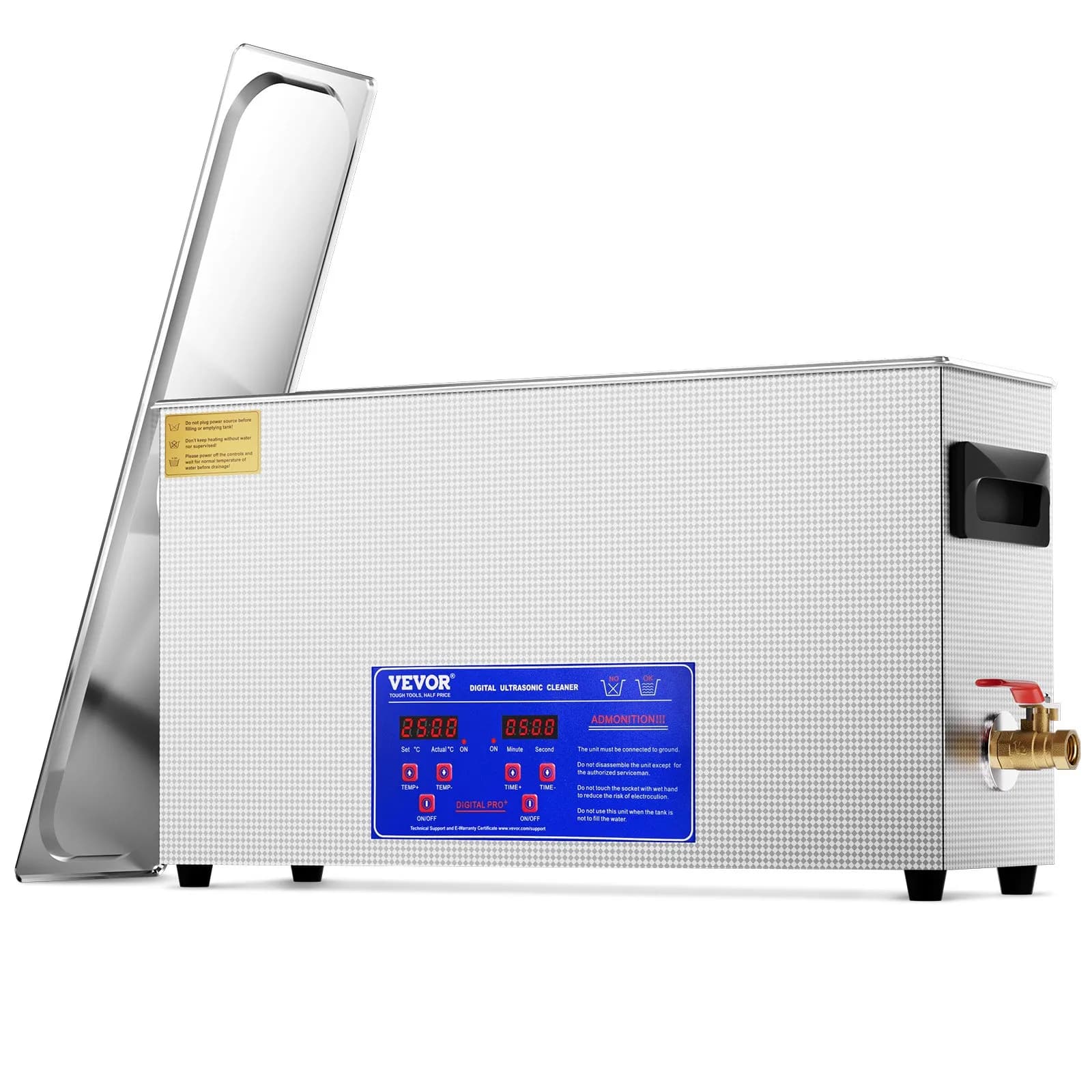 Ултразвукова вана 10 л, 40 kHz, 300 W с нагревател