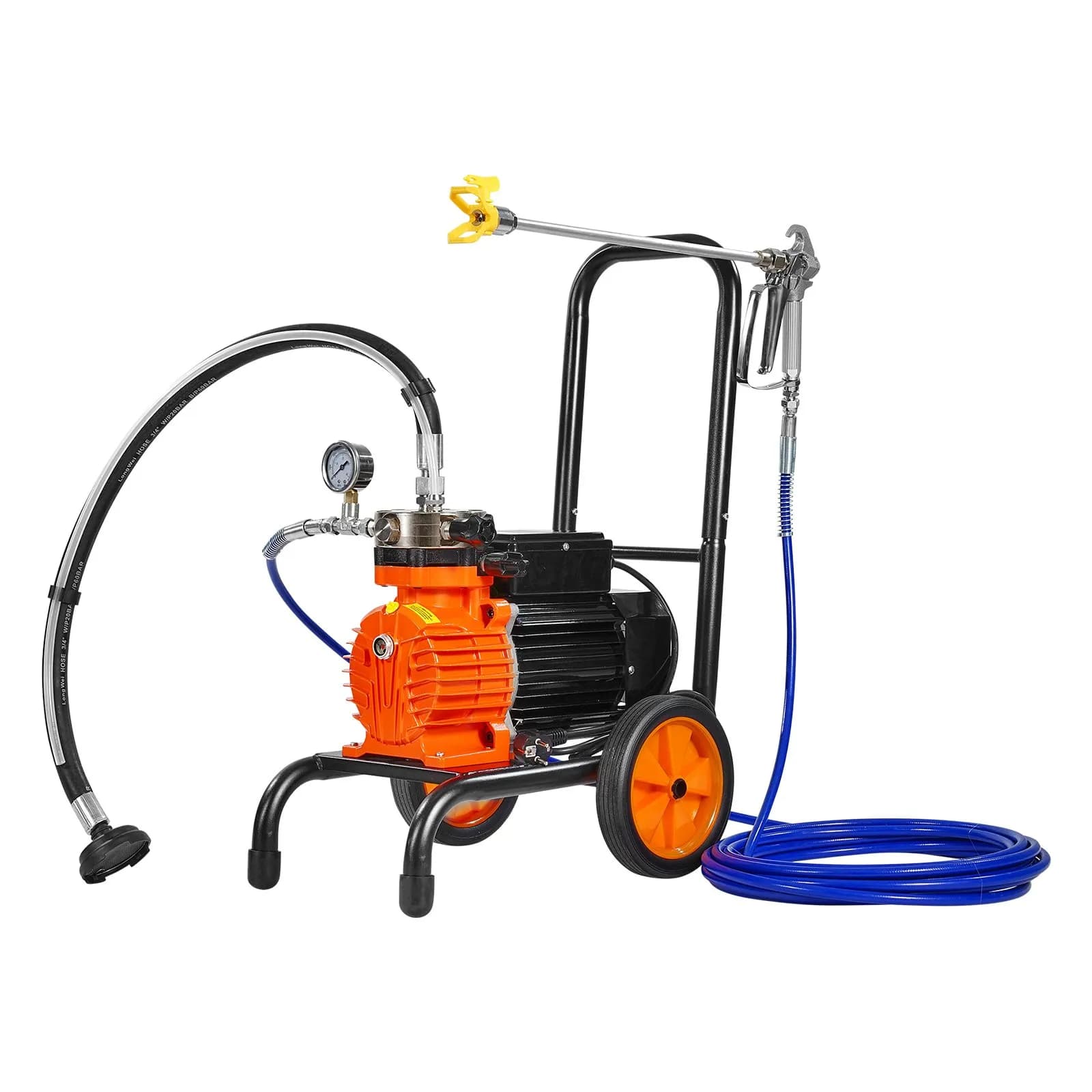 Диафрагмен безвъздушен пулверизатор 900 W, 1800 PSI, на количка