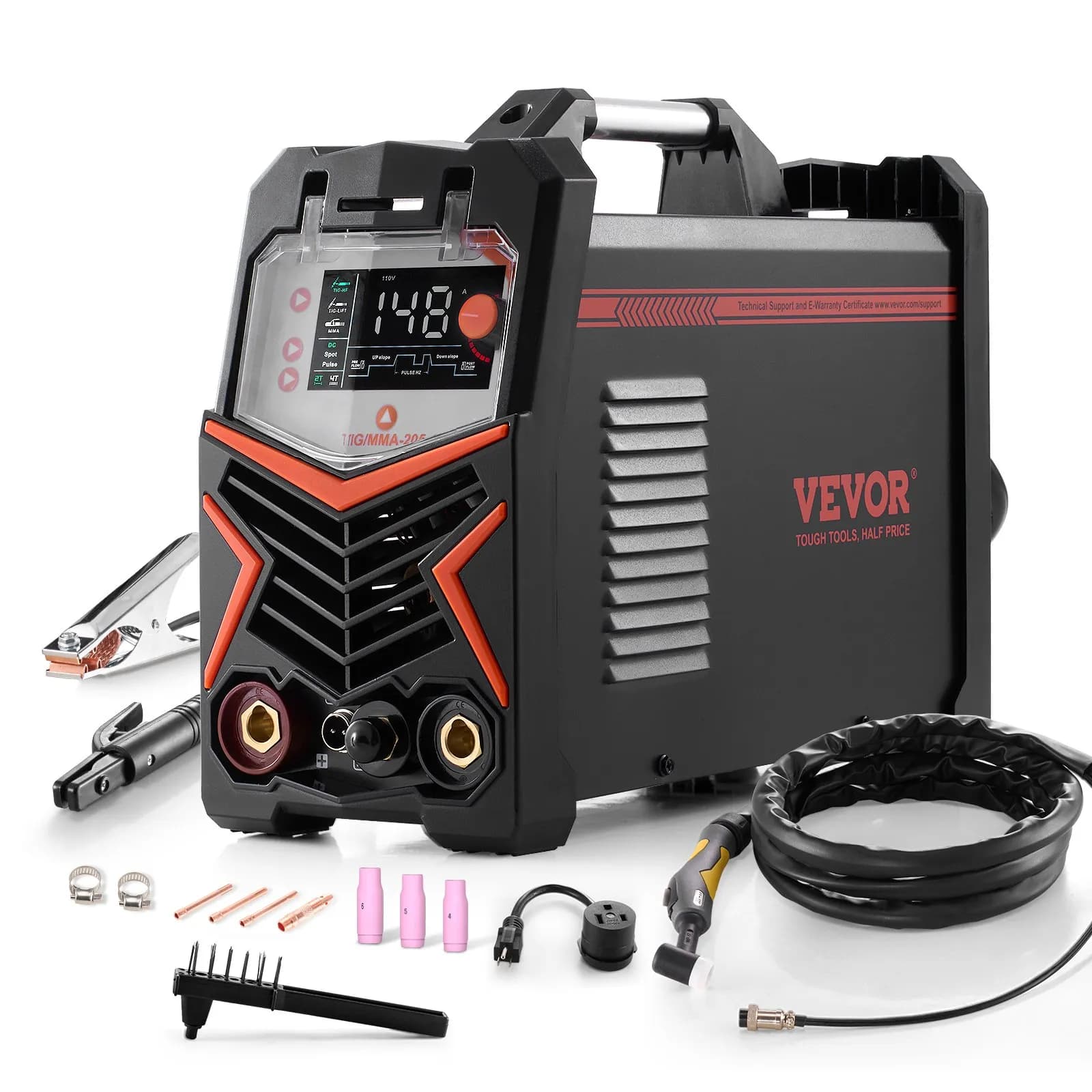 Инверторен DC TIG/Pulse TIG/MMA апарат, 205 A