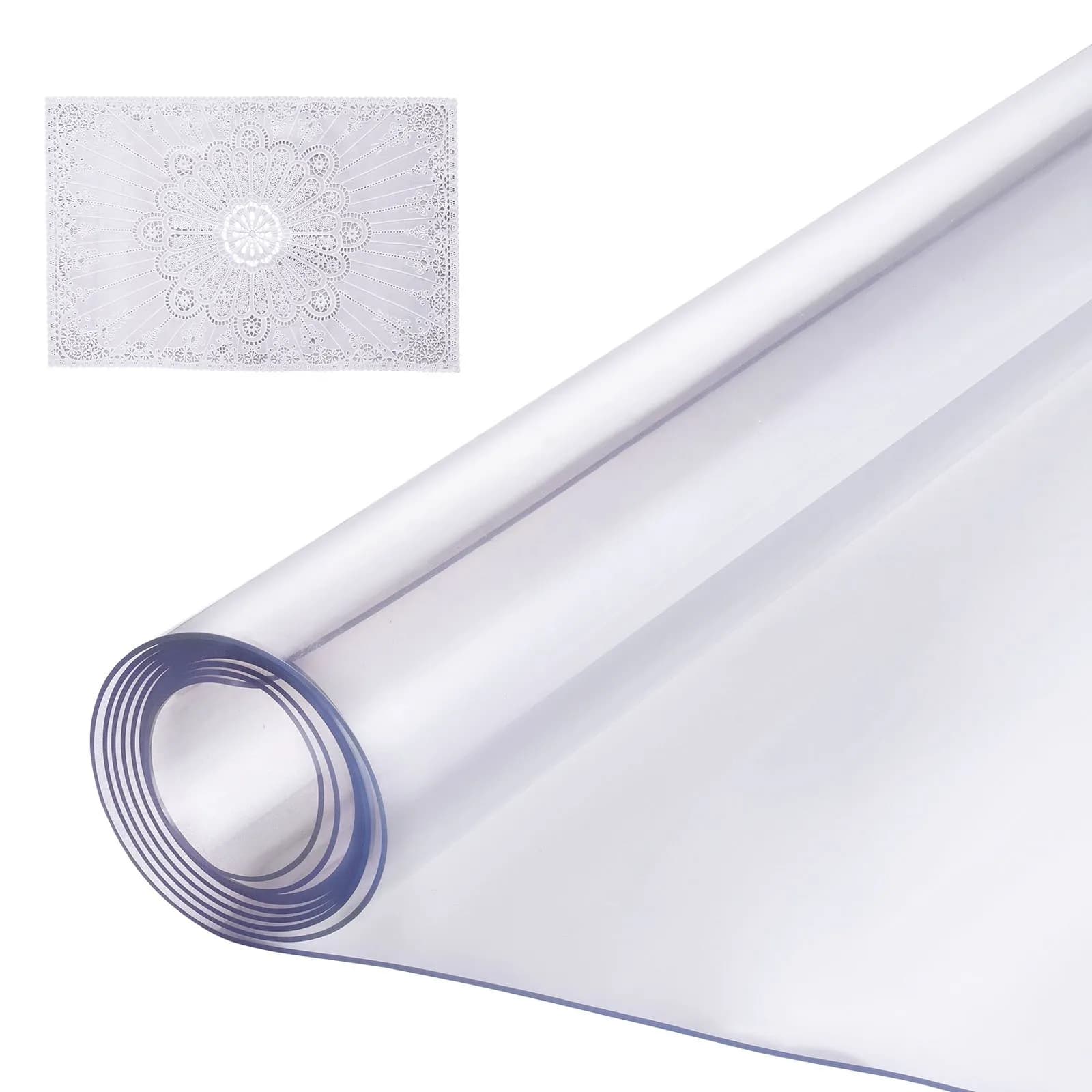 Прозрачен PVC протектор за маса 76 × 152 см