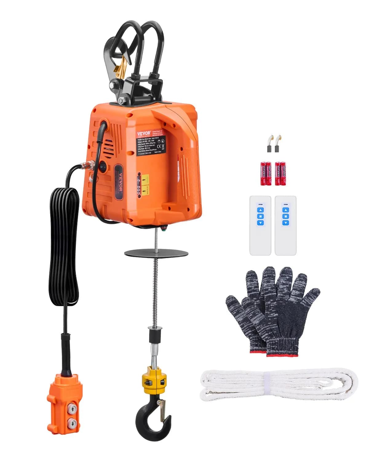 Преносима електрическа лебедка 3 в 1, 500 кг, 1500 W