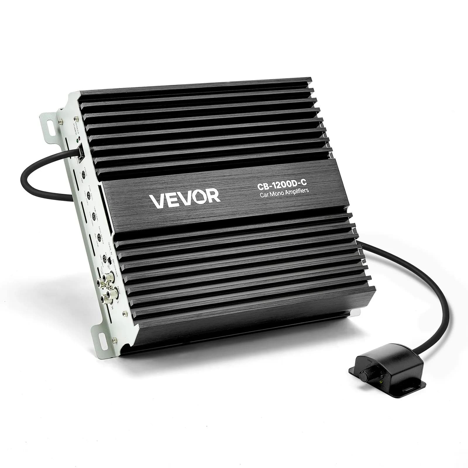 Автомобилен моноусилвател клас D, 1200 W RMS, с дистанционно