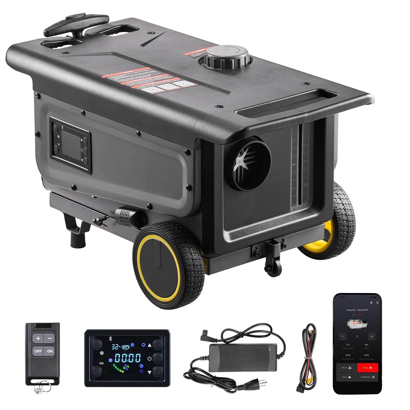 Дизелов отоплител 8 kW Trolley с колела и Bluetooth