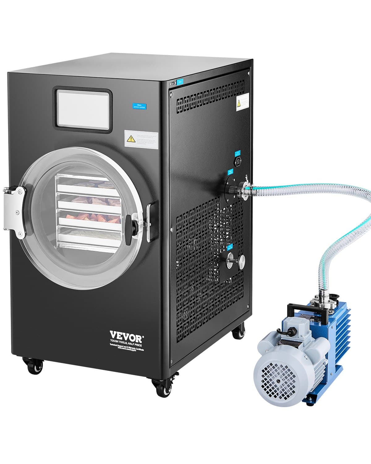 Черна Машина за Лиофилизация (Freeze Dryer) с 4 Нива – Професионално Вакуумно Сушене