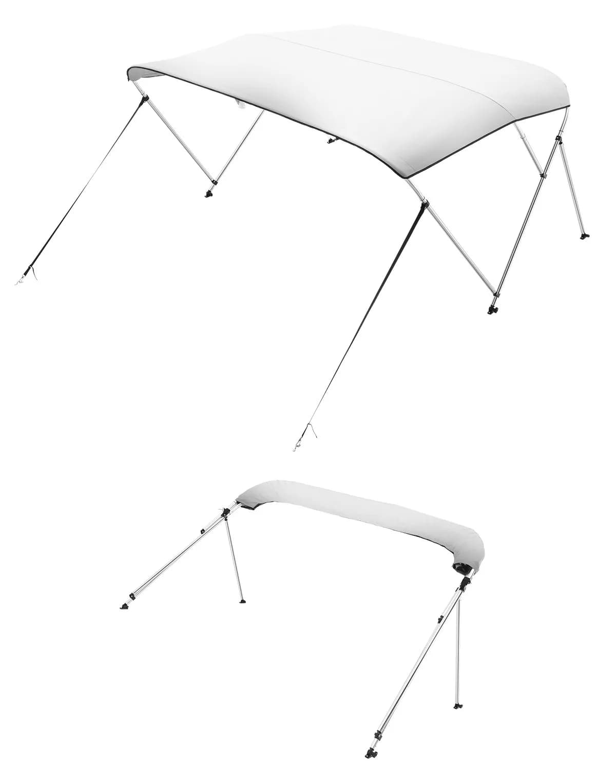 Bimini тента за лодка с 3 дъги, 183 × 200–213 см