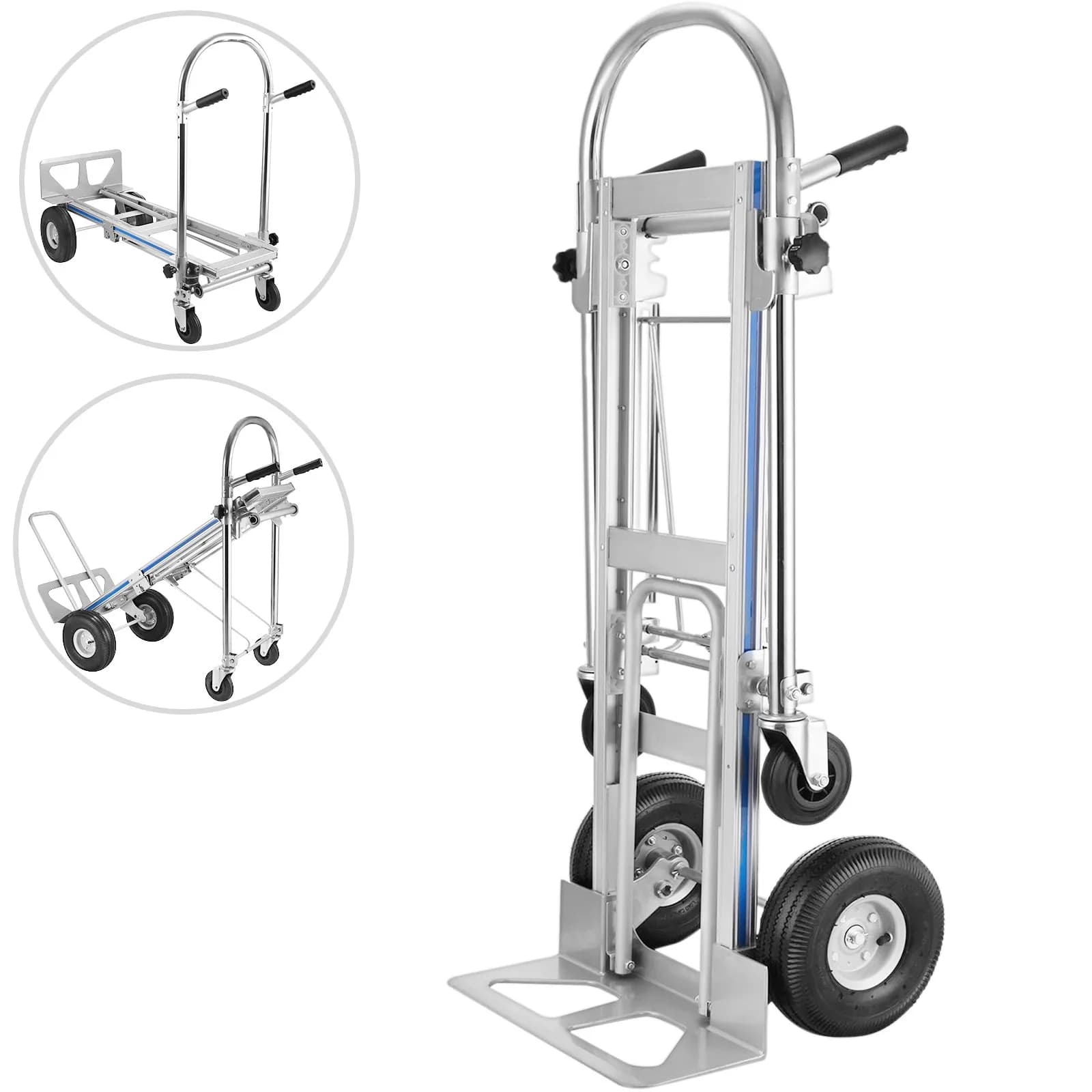Алуминиева транспортна количка 3-в-1 – 350 kg капацитет