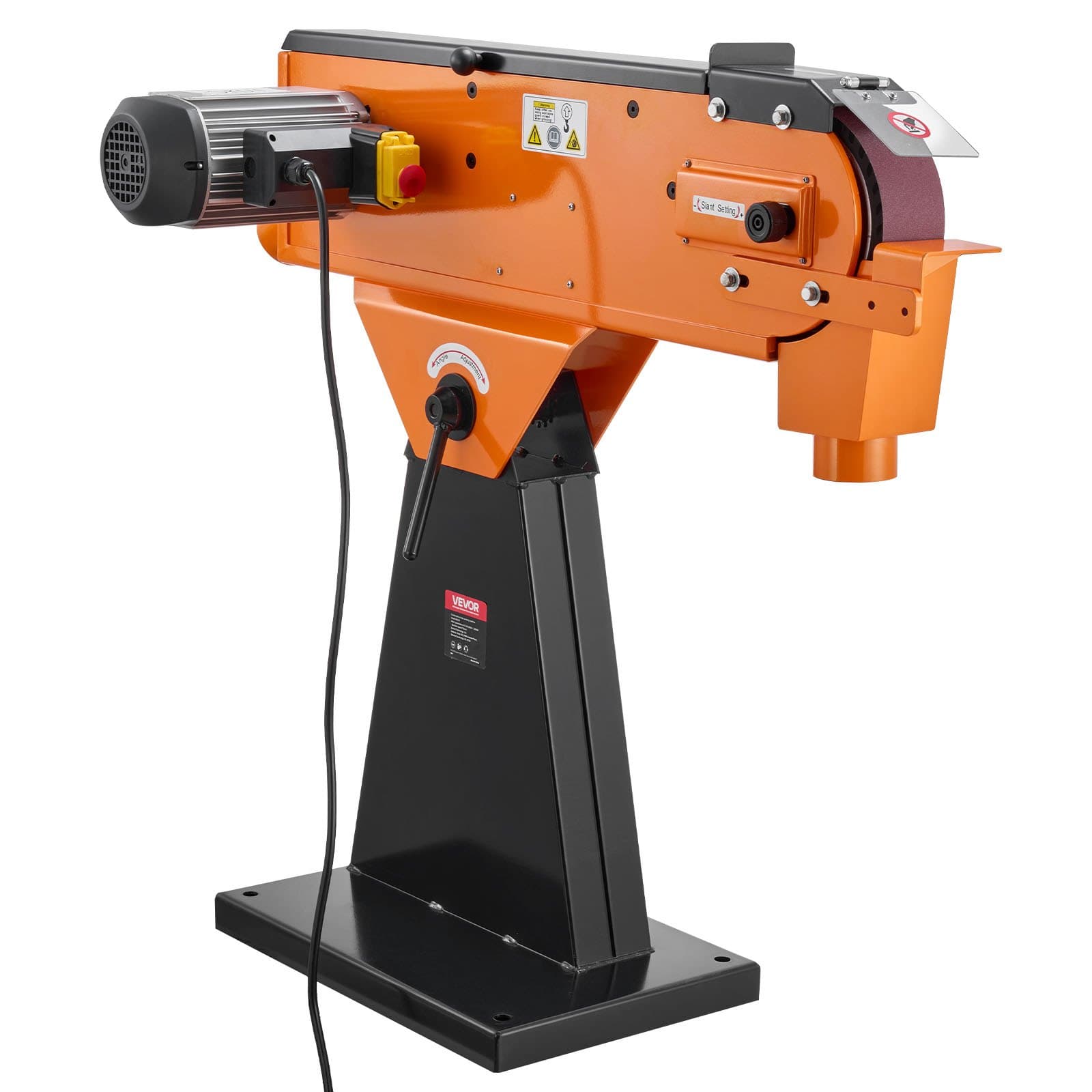 Индустриална лентова шлайфмашина 2100W – 76 x 2007 mm за метал и дърво