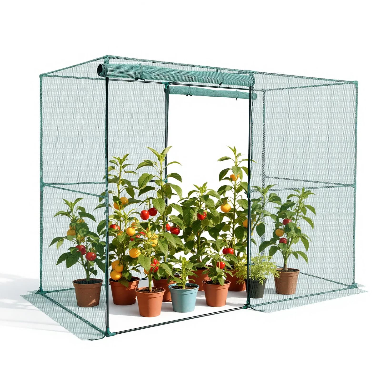 Защитна клетка за растения 2,4 × 1,2 × 1,8 м