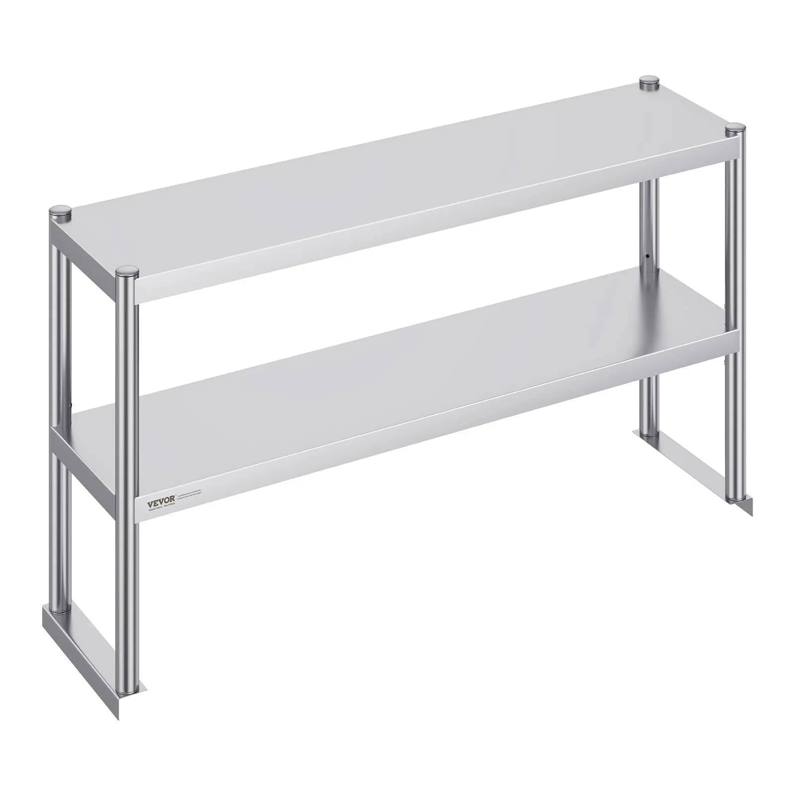 Двустепенен надграждащ рафт 122 × 30,5 см