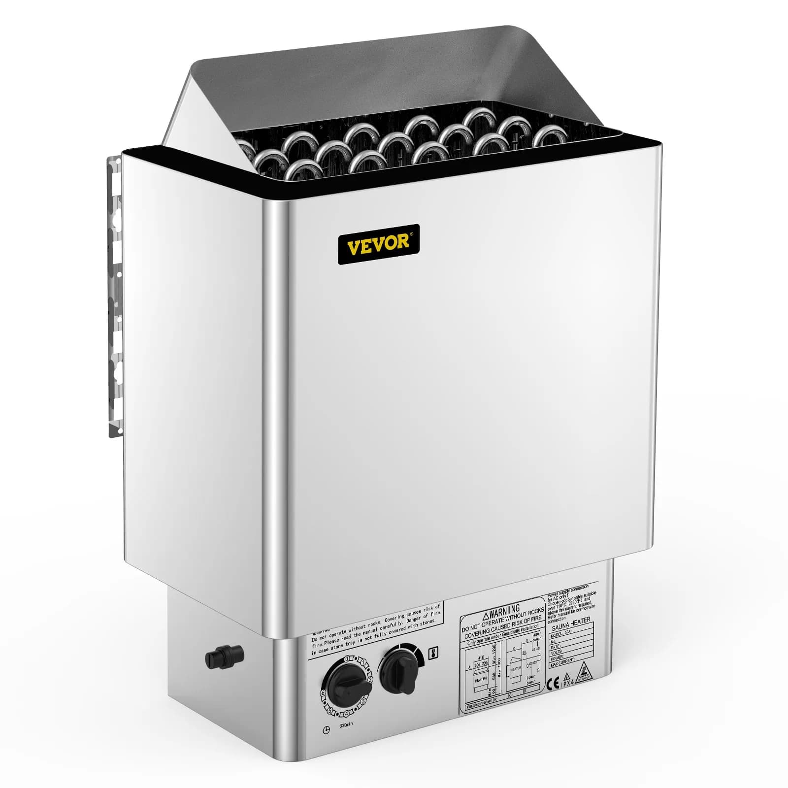 Електрическа печка за сауна 9 kW, мокър и сух режим