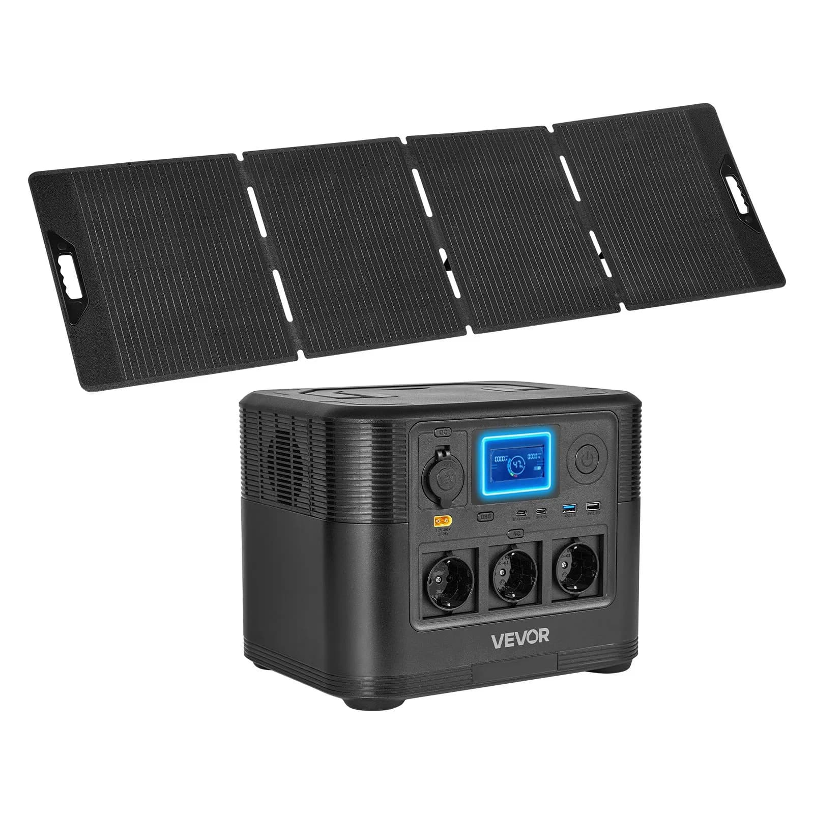 Соларен генератор 1200W – 806Wh LiFePO4 батерия и 200W панел