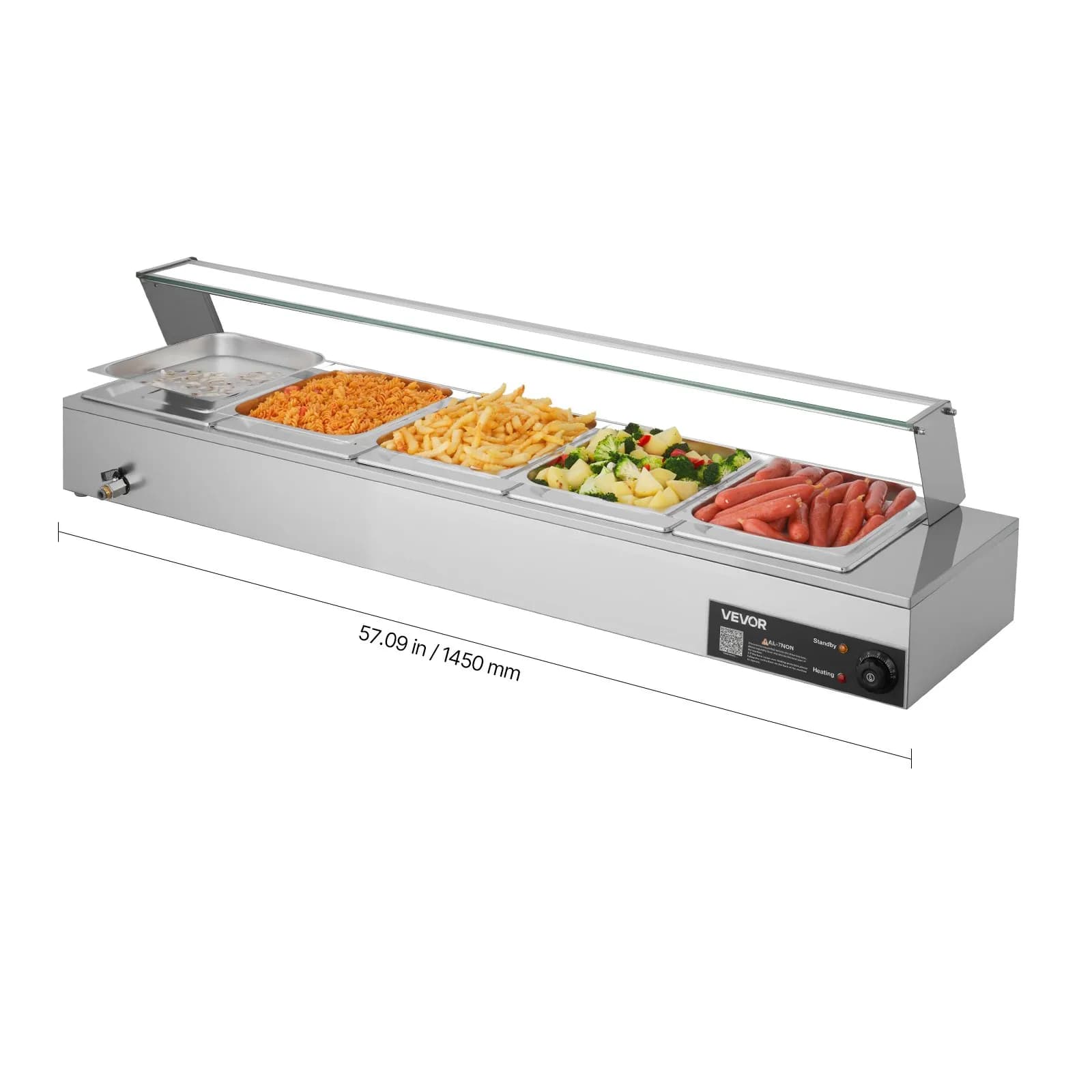 Бен мари с 5 тави 1/2, 1500 W