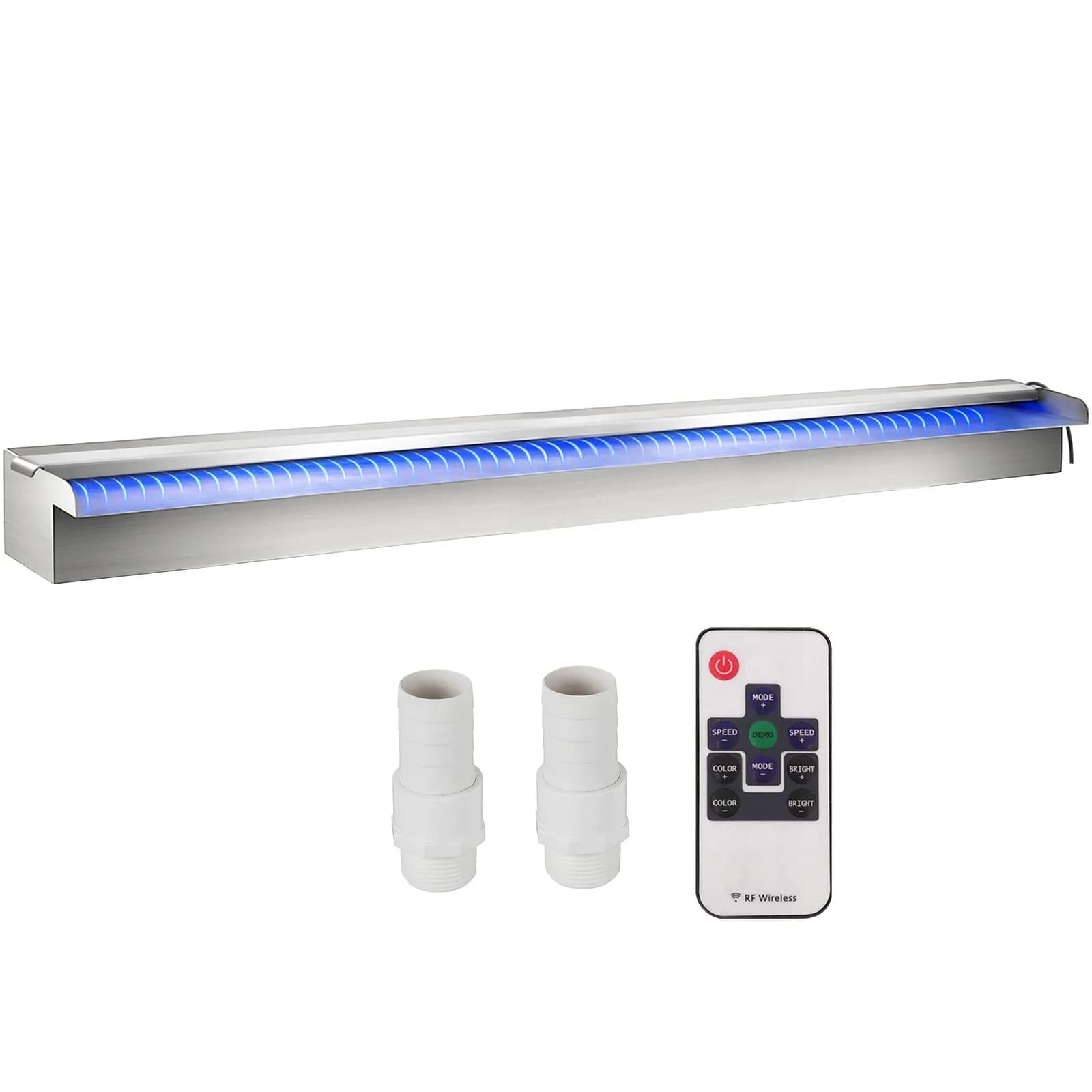 Водопад за басейн 90 см, SS304, RGB LED