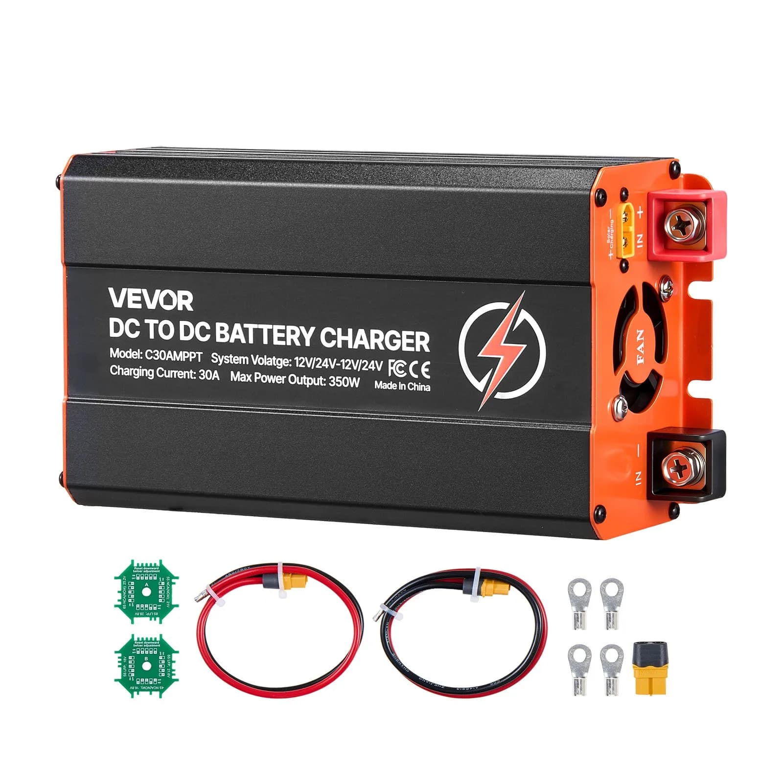 Смарт DC-DC зарядно с MPPT 350W 30A – ефективно зареждане на батерии