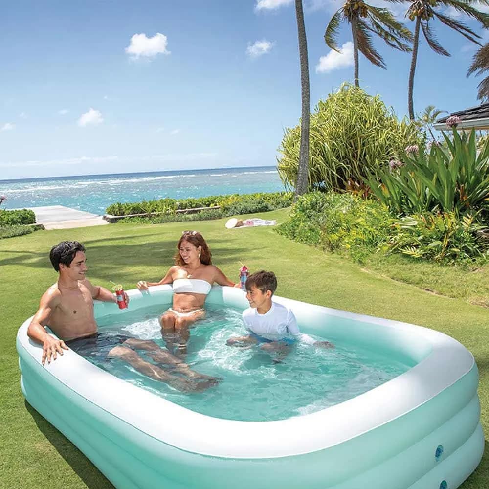 Надуваем басейн Intex Family Lounge 58497NP