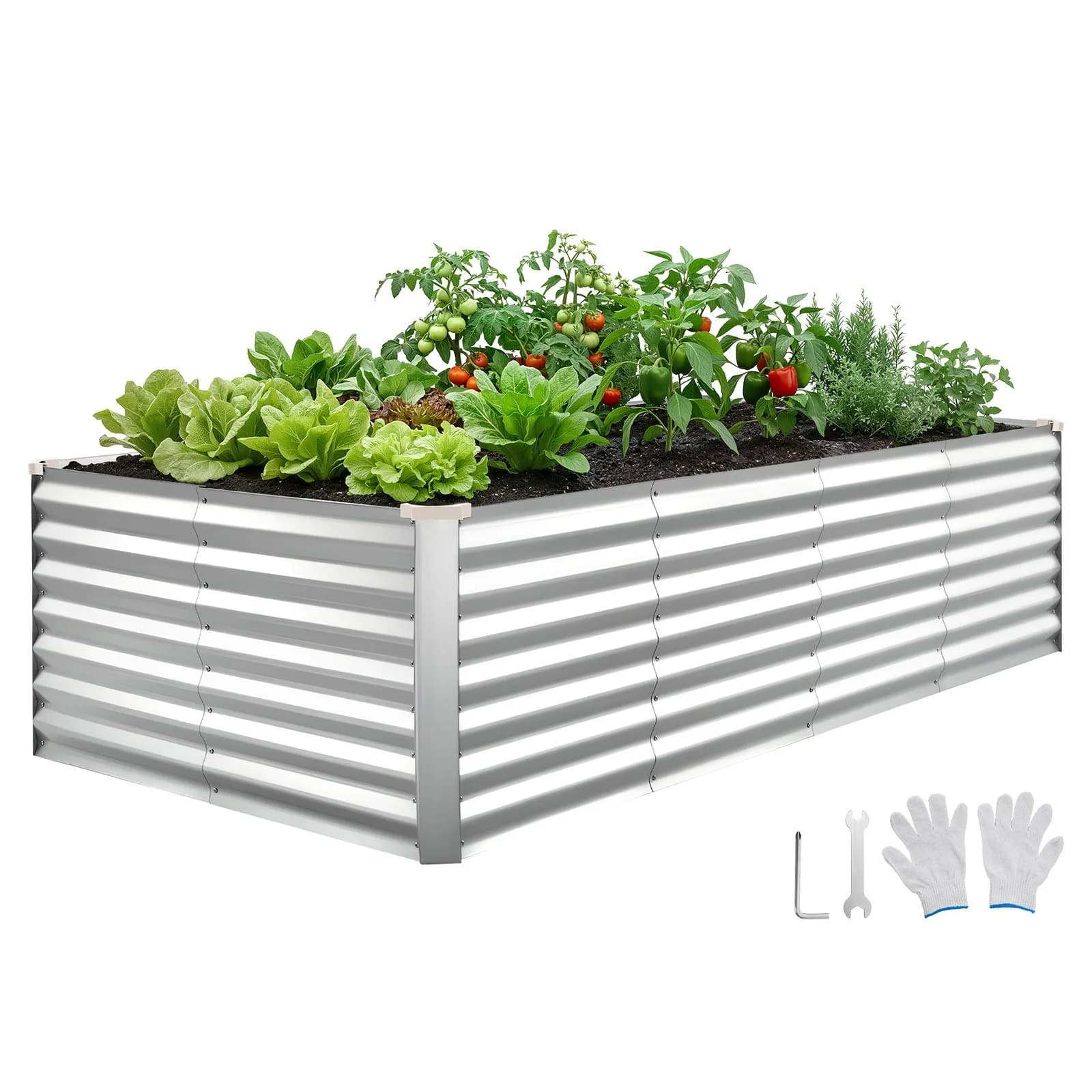 Метална леха 120 × 60 × 30 см, Alu-Zinc