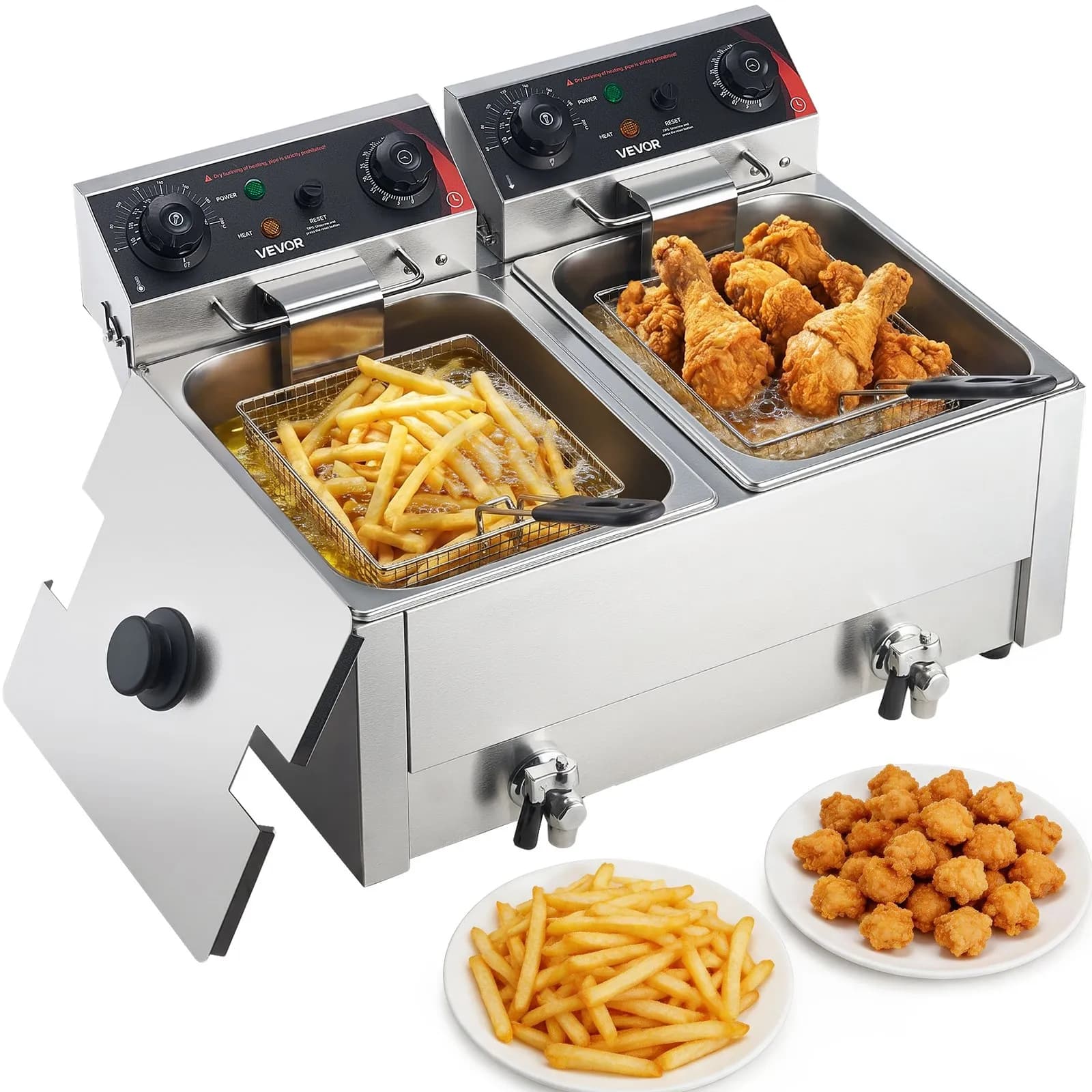 Двоен електрически фритюрник VEVOR 5000 W