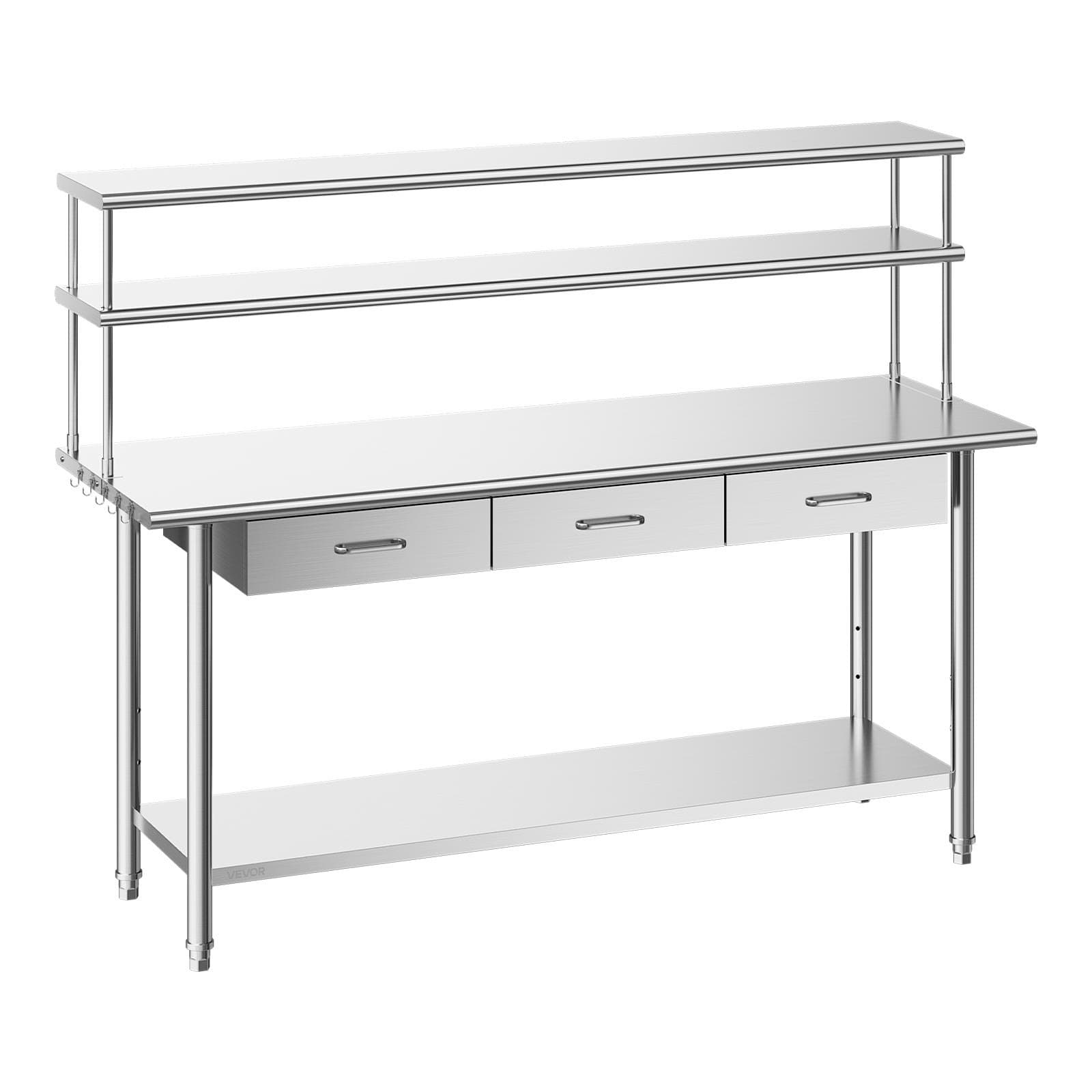 Работна станция 183 × 61 × 140 см с 3 чекмеджета