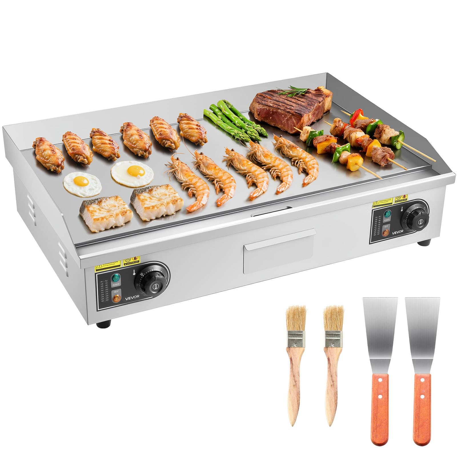 YS-730-EU електрическа гладка скара 4400 W, плоча 725 × 400 мм