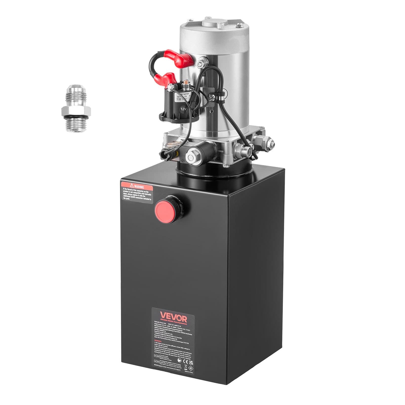 Хидравлична помпена станция 14 2 л едностранно действие DC 12V 1 6 kW 22 MPa 3 4 л/мин
