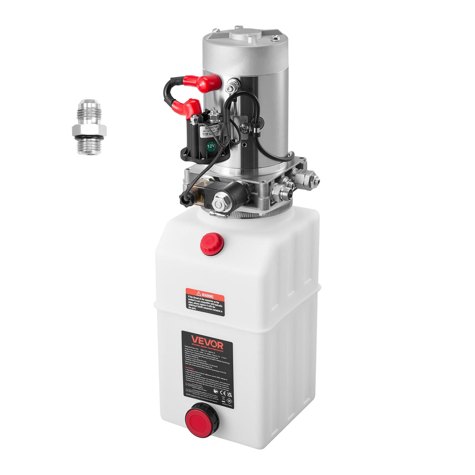 Хидравлична помпена станция 6 6 л едностранно действие DC 12V 1 6 kW 22 MPa 3 4 л/мин