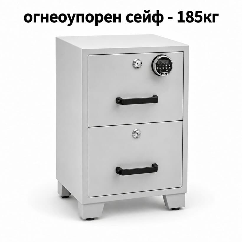 Огнеупорен шкаф за документи XBT-F2C с 2 чекмеджета