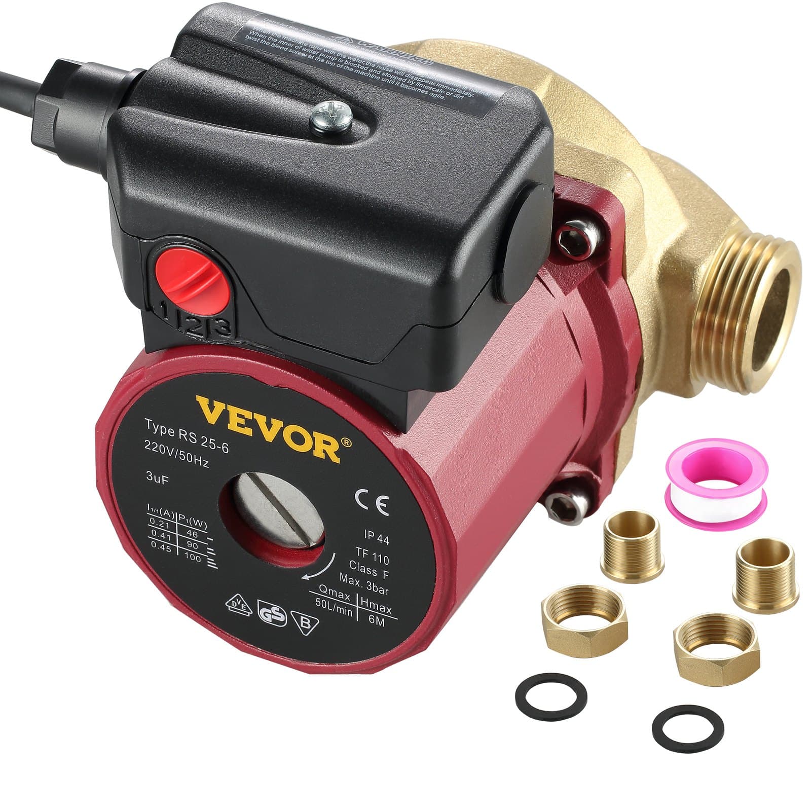 Помпа за циркулация на гореща вода 1 5см 220V
