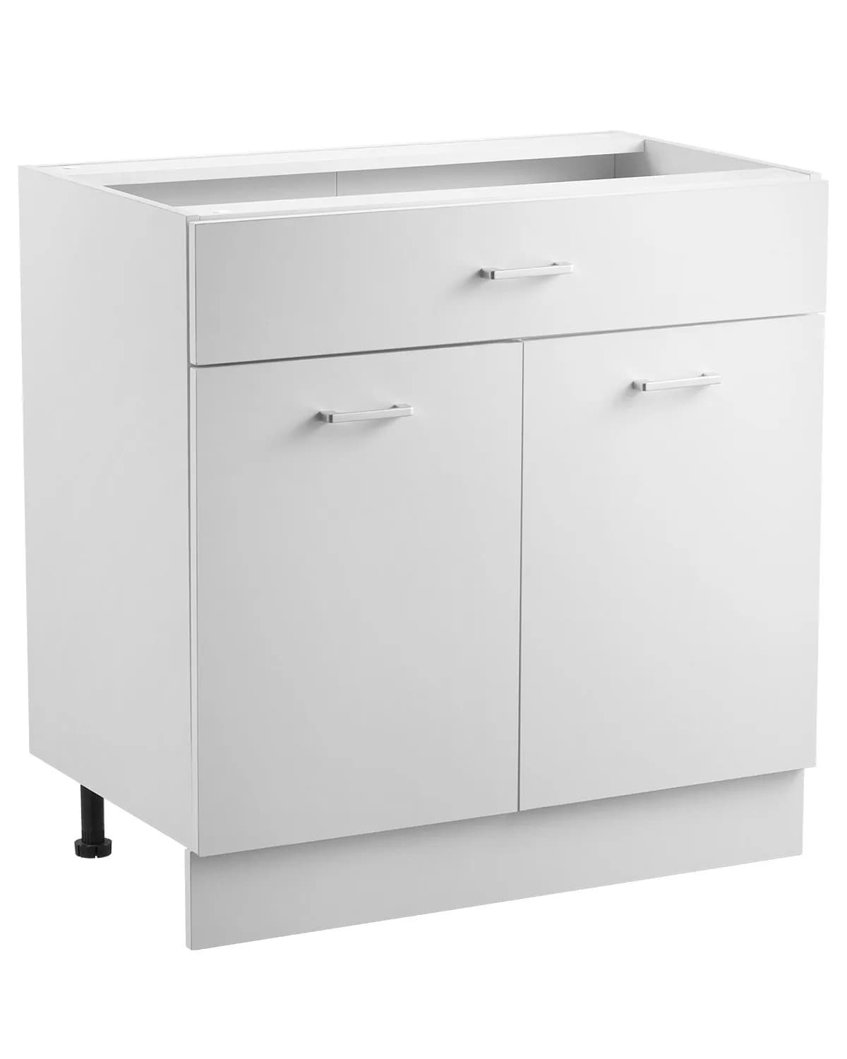 Долен шкаф Shaker готов за сглобяване 81 см Ш x 48 см Д x 81 см В с чекмедже