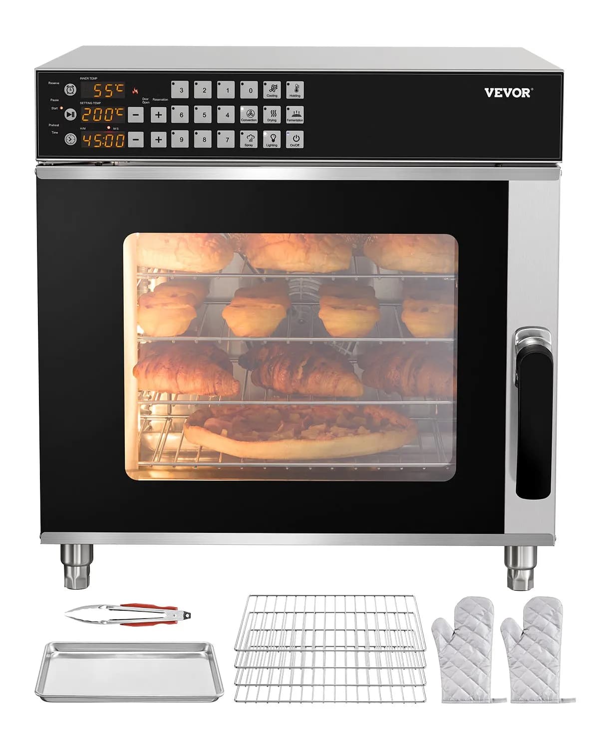 Професионална конвекторна фурна – 58 л 2800W настолна