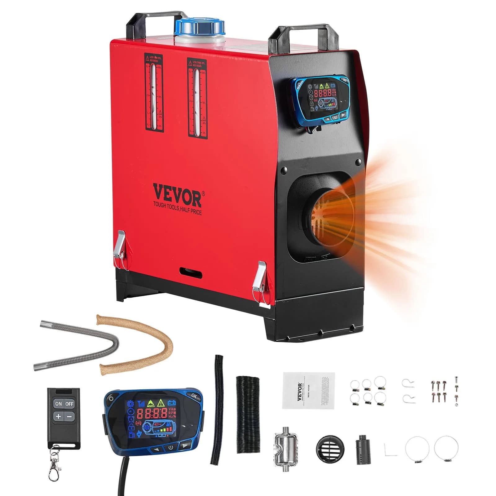 8KW дизелов отоплител Всичко в едно – Преносим 12V/24V