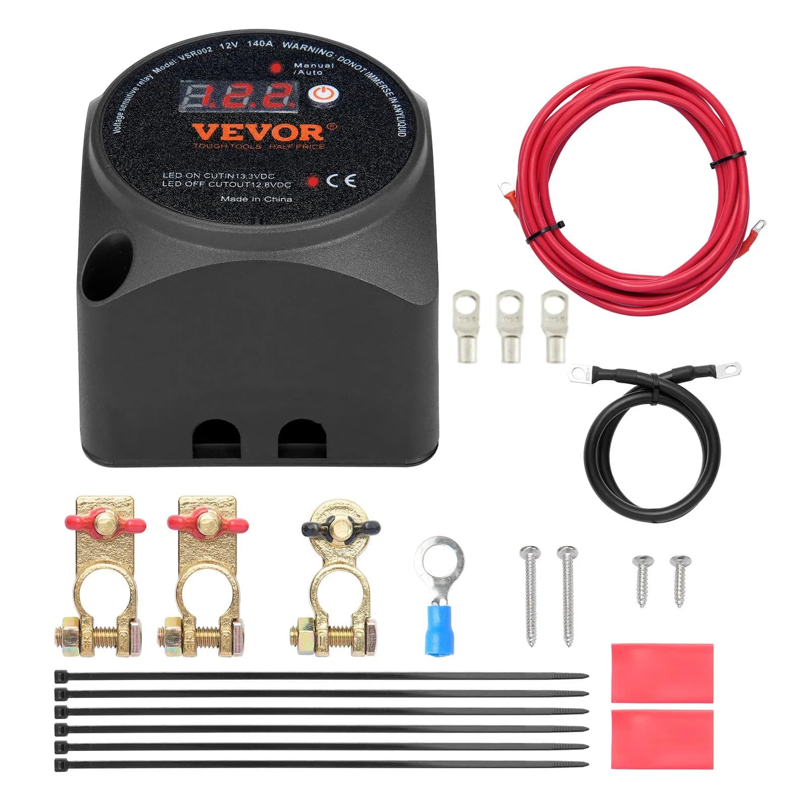 Комплект за разделяне на заряд – 12V 140A с реле чувствително към напрежението