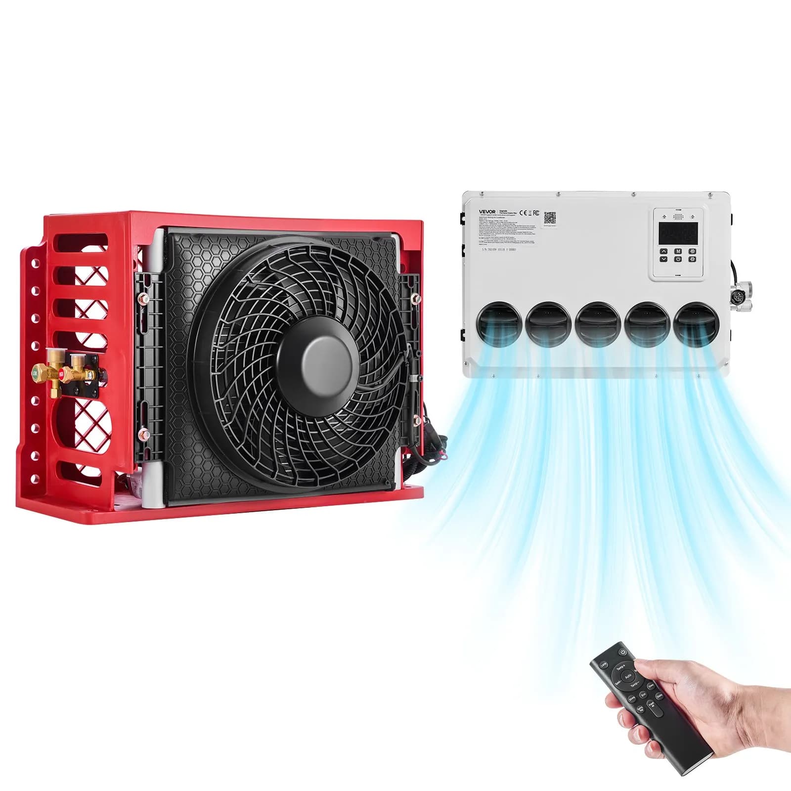 Мини Сплит Климатик за Камион микробус рейс кемпер 12V – 10000 BTU Бързо Охлаждане